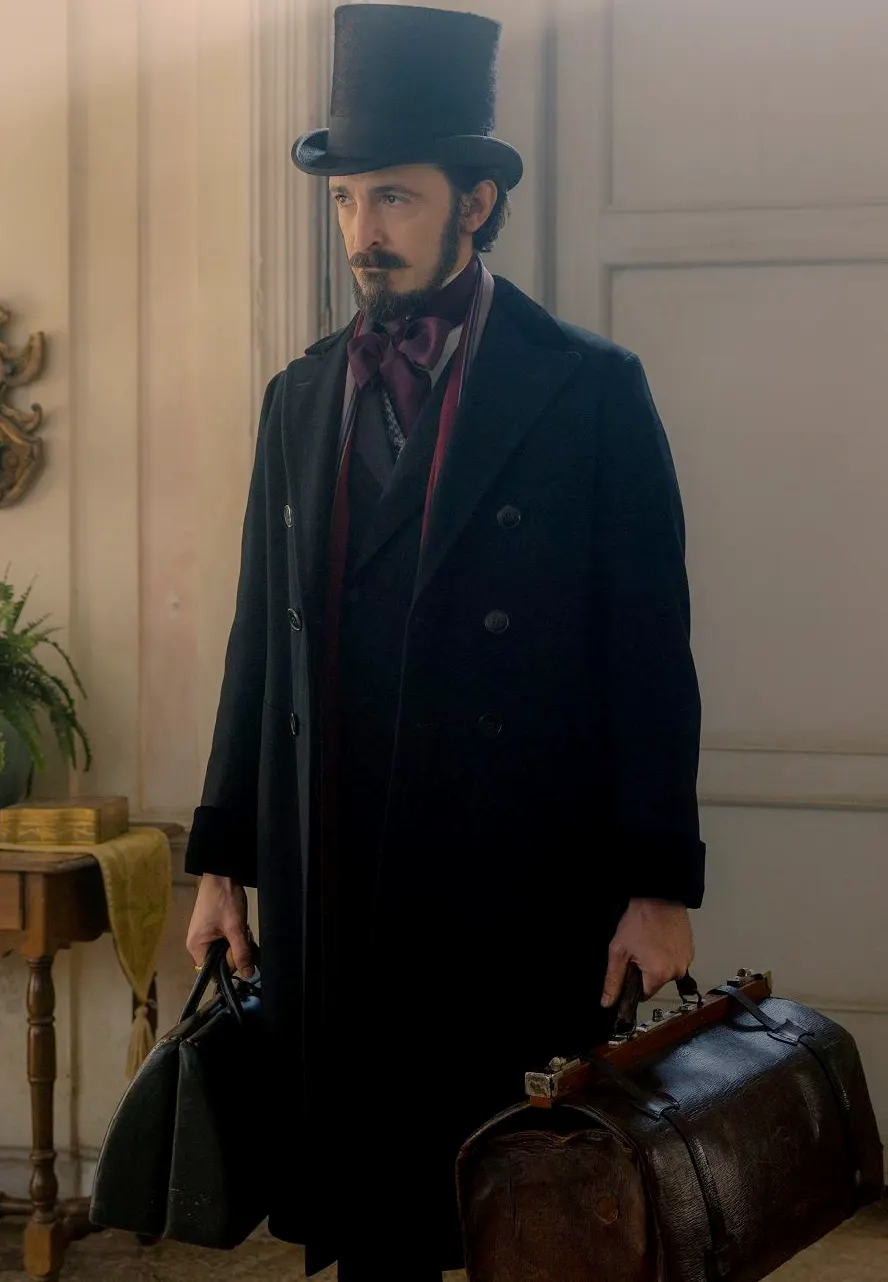 The Law According to Lidia Poët S01 Pier Luigi Pasino Black Coat the law according to lidia poet blak coat