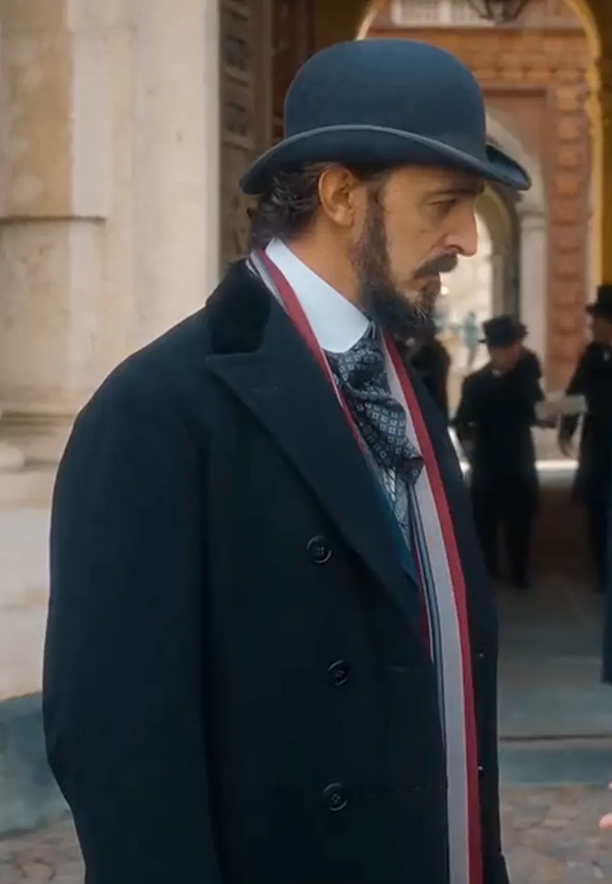The Law According to Lidia Poët S01 Pier Luigi Pasino Black Coat the law according to lidia poet coat