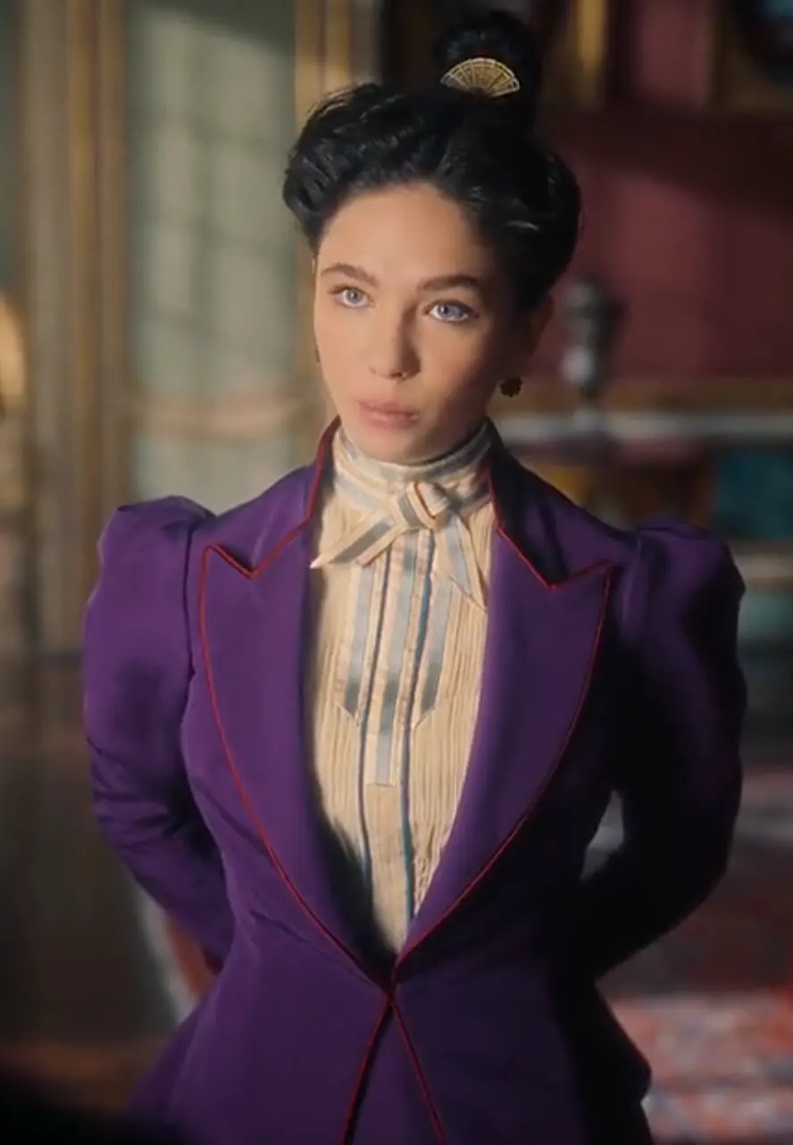 The Law According to Lidia Poët S01 Matilda De Angelis Purple Coat the law according to lidia poet purple coat