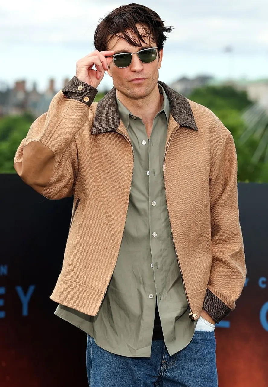 The Odyssey 2026 Photocall Robert Pattinson Jacket the odyssey photocall robert pattinson jacket