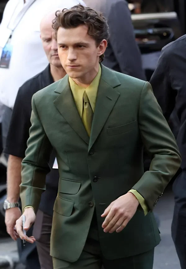 tom holland green blazer