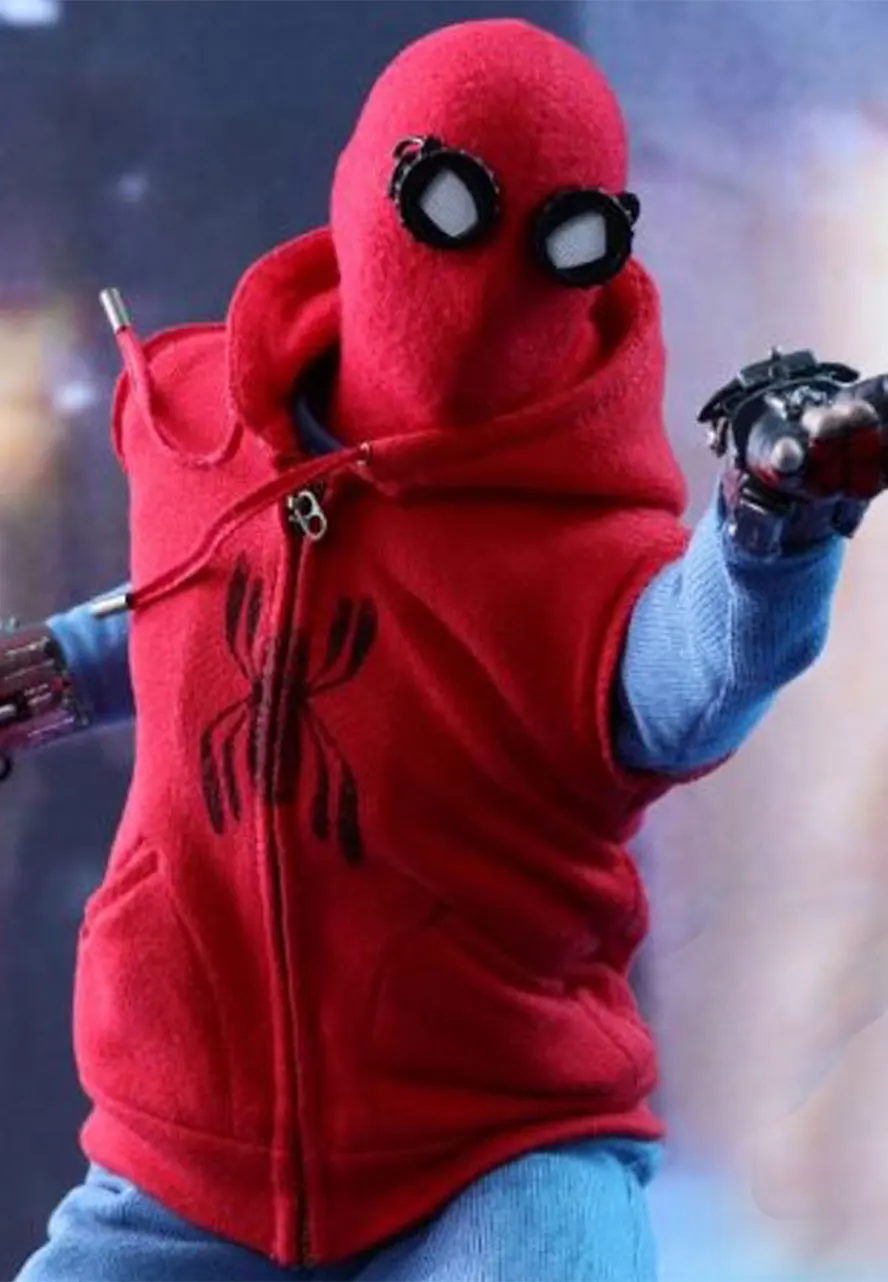 Tom Holland Spiderman Homecoming Red Hoodie tom holland spiderman homecoming hoodie