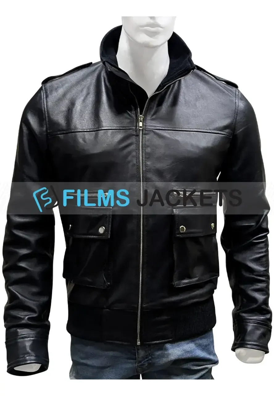True Blood Eric Northman Black Leather Jacket true blood alexander skarsgard jacket