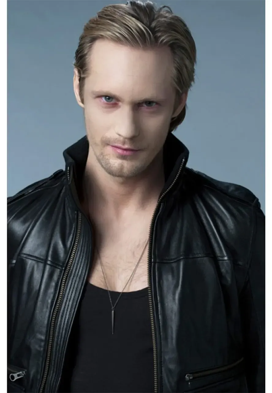 True Blood Eric Northman Black Leather Jacket true blood jacket