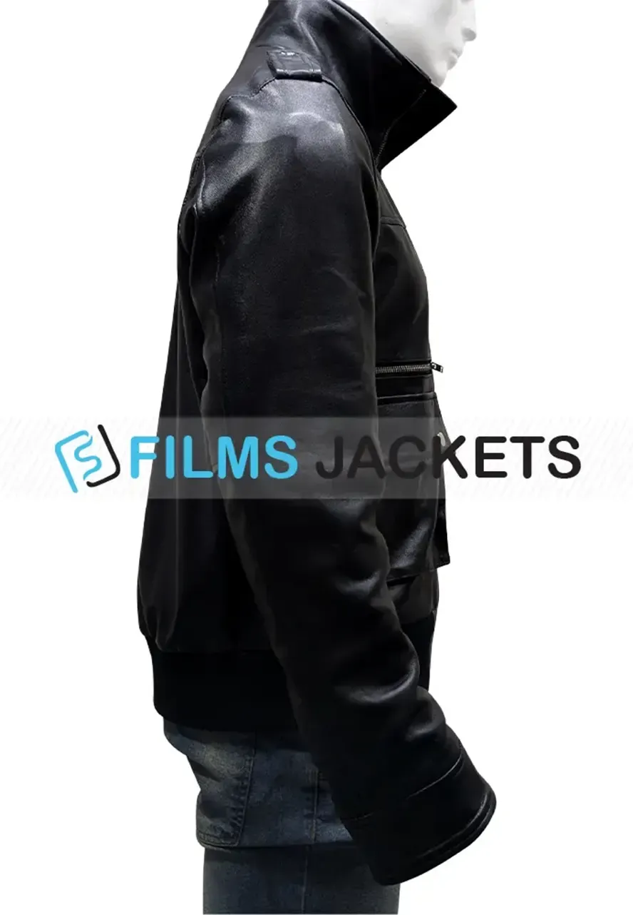 True Blood Eric Northman Black Leather Jacket true blood leather jacket