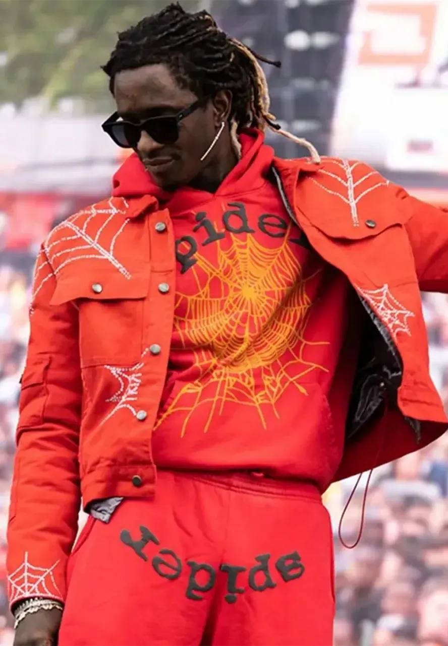 Young Thug Spider Jacket young thug spider denim jacket