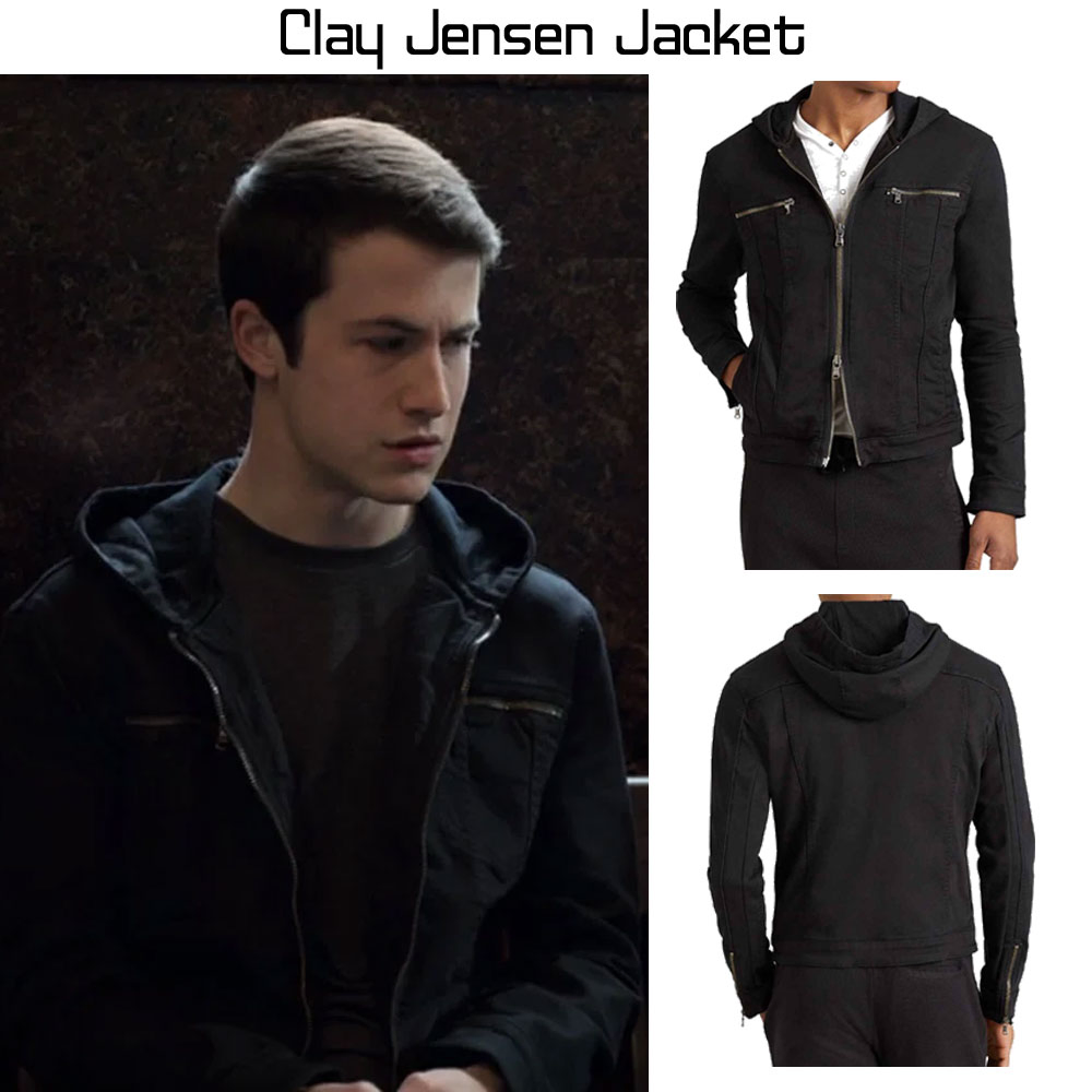Clay Jensen 13 Reasons Why Hooded Jacket Clay Jensen 13 Reasons Why Hooded Jacket - Image 3