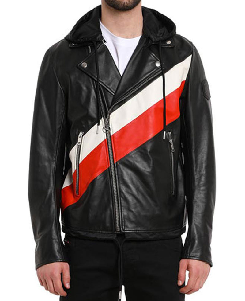 13 Reasons Why Ross Butler Black Leather Jacket