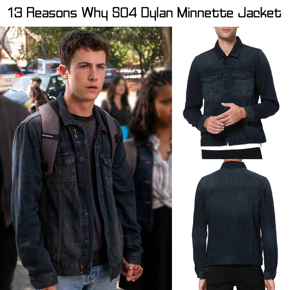 13 Reasons Why S04 Dylan Minnette Denim Jacket 13 Reasons Why S04 Dylan Minnette Denim Jacket - Image 3