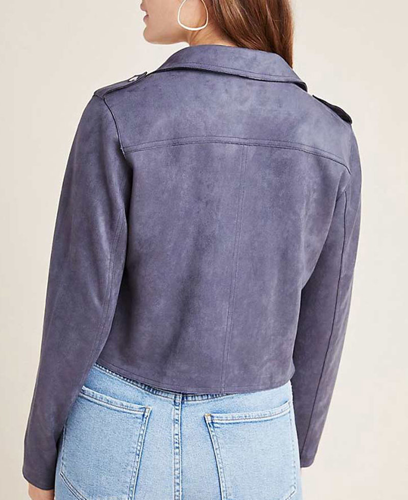 13 Reasons Why S04 Alisha Boe Suede Biker Jacket 13 Reasons Why S04 Alisha Boe Suede Biker Jacket - Image 4