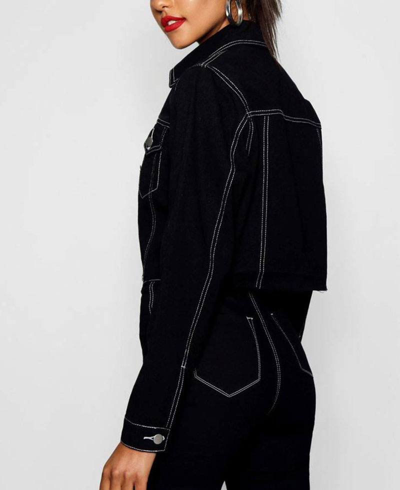 13 Reasons Why Alisha Boe Cropped Black Jacket 13 Reasons Why Alisha Boe Cropped Black Jacket - Image 4