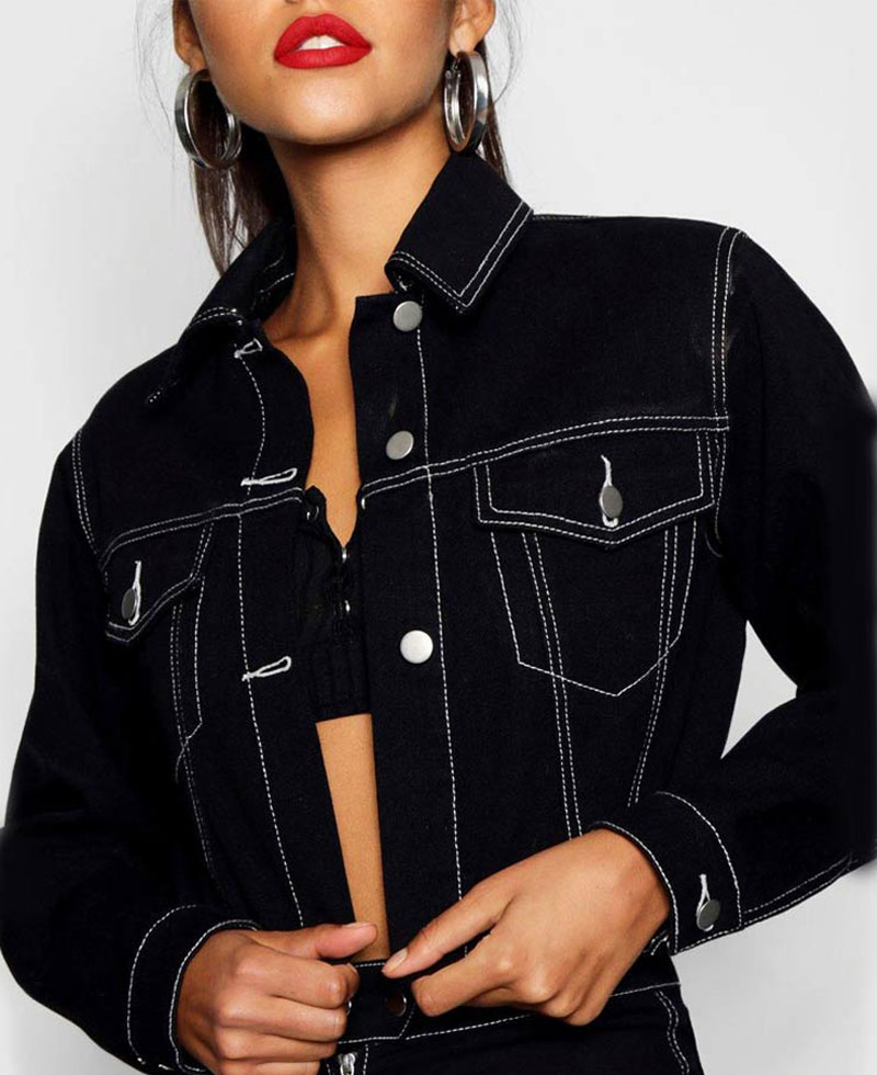 13 Reasons Why Alisha Boe Cropped Black Jacket 13 Reasons Why Alisha Boe Cropped Black Jacket - Image 3