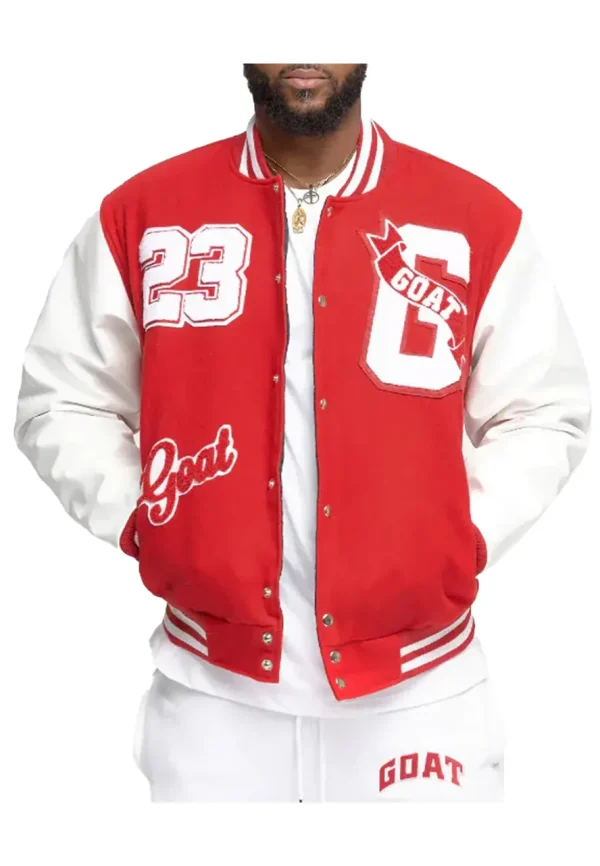 23 Goat Red Varsity Jacket