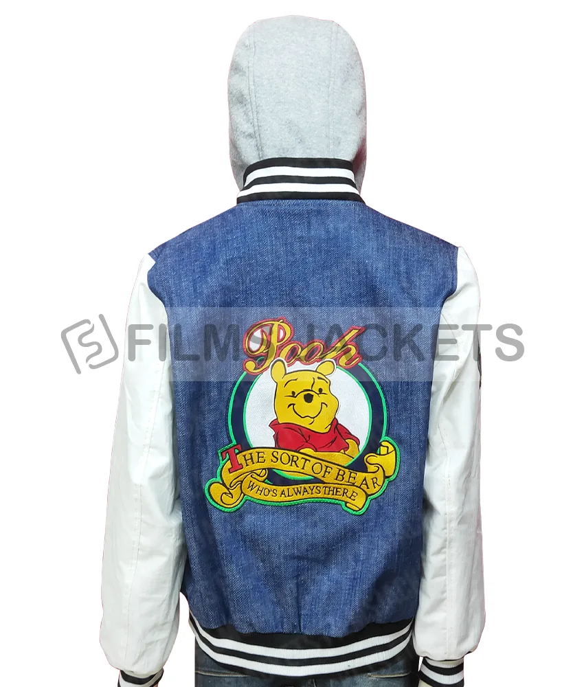 90s Xxxtentacion Winnie The Pooh Varsity Jacket 90s Xxxtentacion Winnie The Pooh Varsity Jacket - Image 2