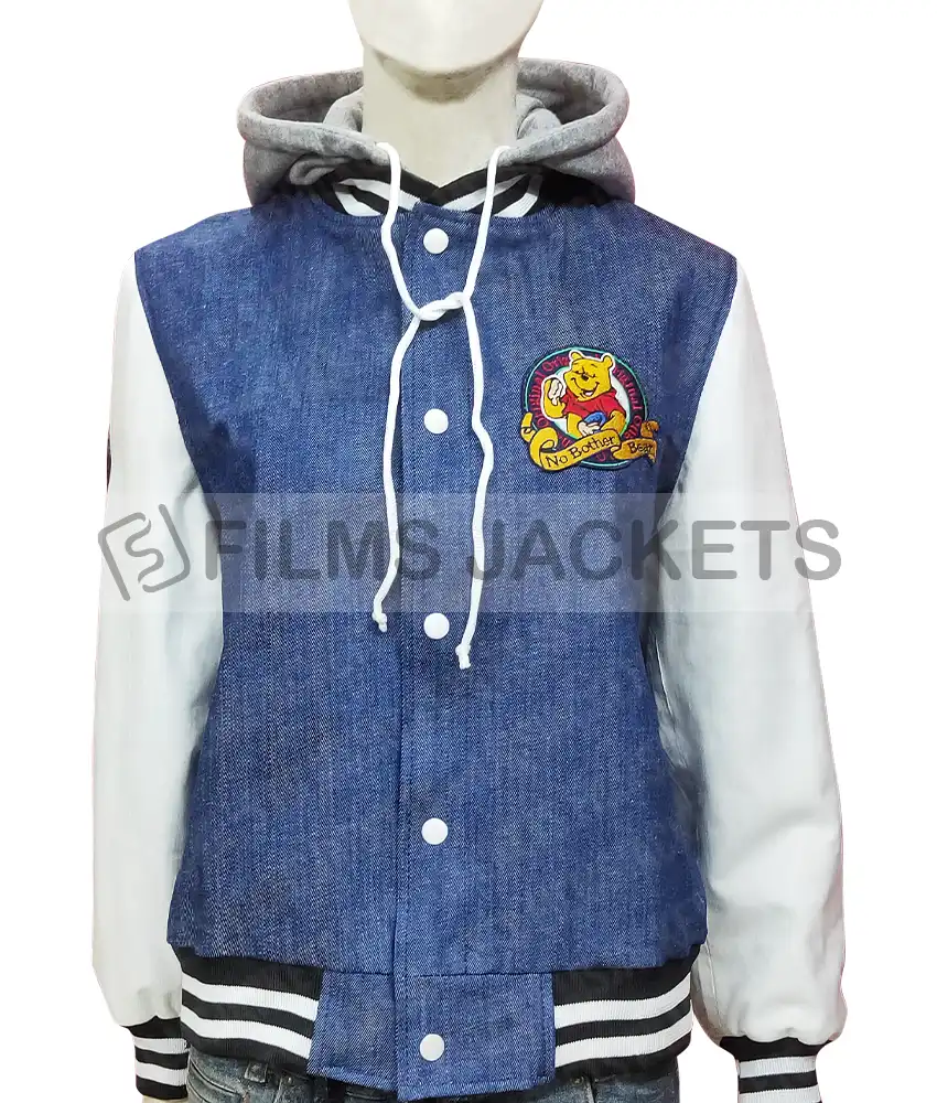90s Xxxtentacion Winnie The Pooh Varsity Jacket 90s Xxxtentacion Winnie The Pooh Varsity Jacket - Image 5