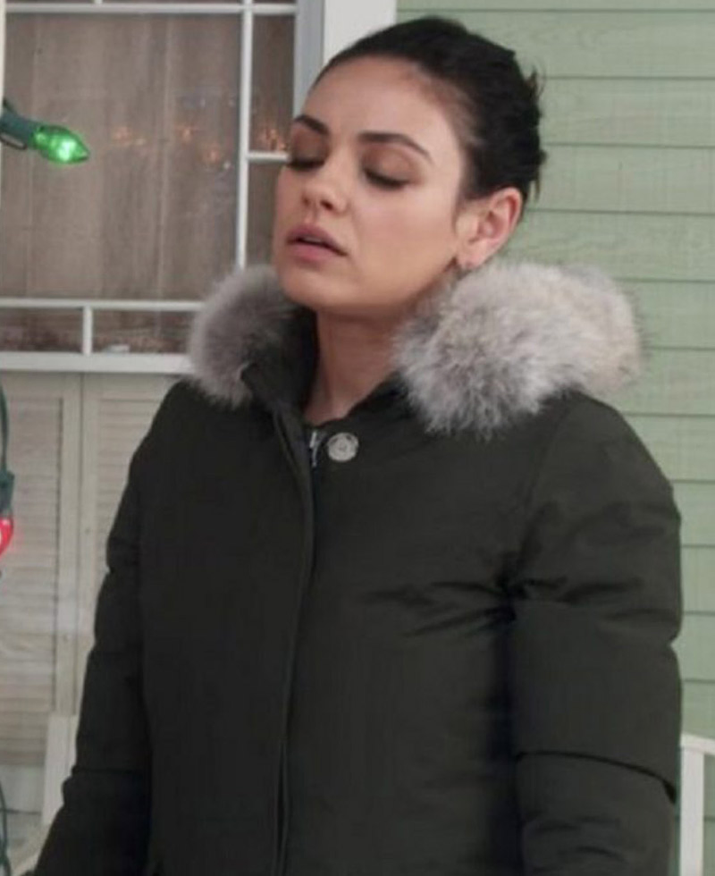 A Bad Moms Christmas Mila Kunis Green Parka A Bad Moms Christmas Mila Kunis Green Parka - Image 2