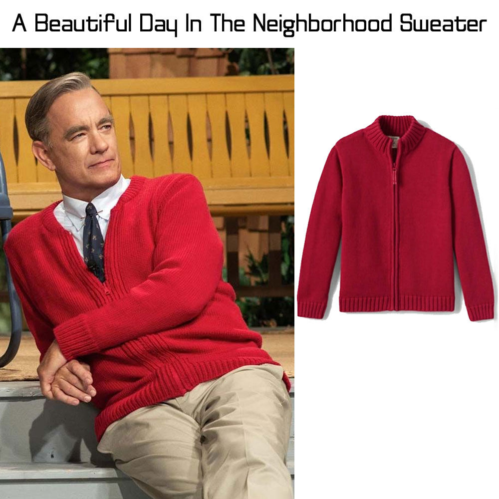 A Beautiful Day In The Neighborhood Red Sweater red sweater