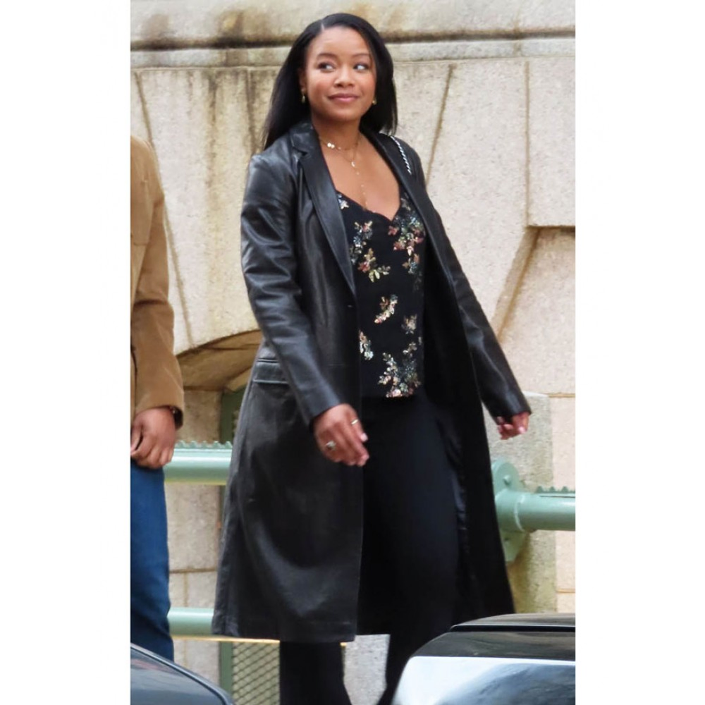 A Journal For Jordan Dana Canedy Leather Coat A Journal For Jordan Dana Canedy Leather Coat - Image 2