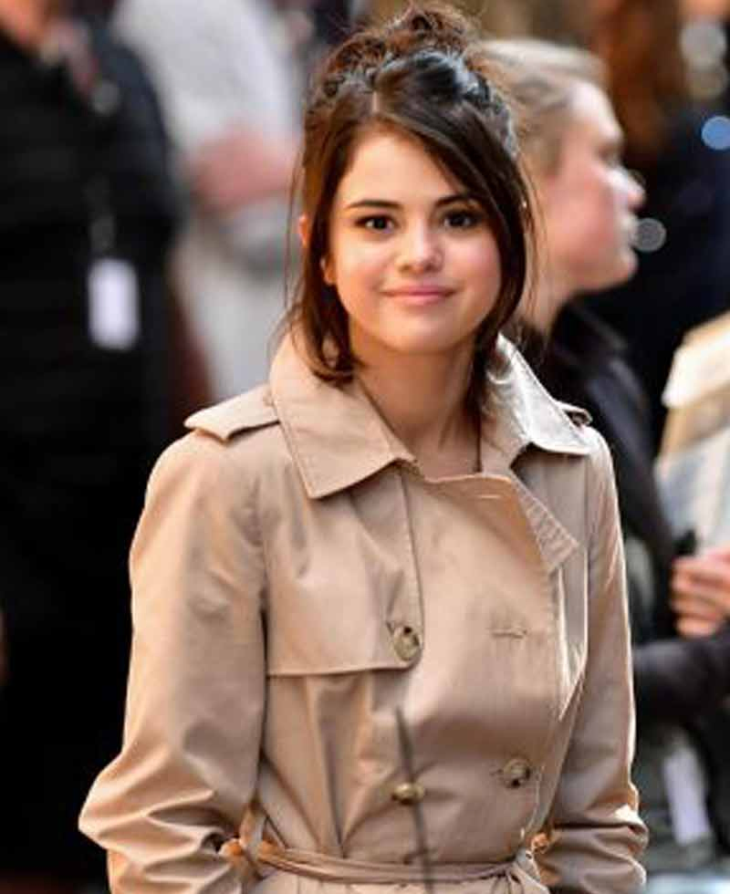 A Rainy Day in New York Selena Gomez Belted Coat A Rainy Day in New York Selena Gomez Belted Coat - Image 5