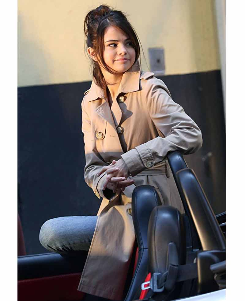 A Rainy Day in New York Selena Gomez Belted Coat A Rainy Day in New York Selena Gomez Belted Coat - Image 4