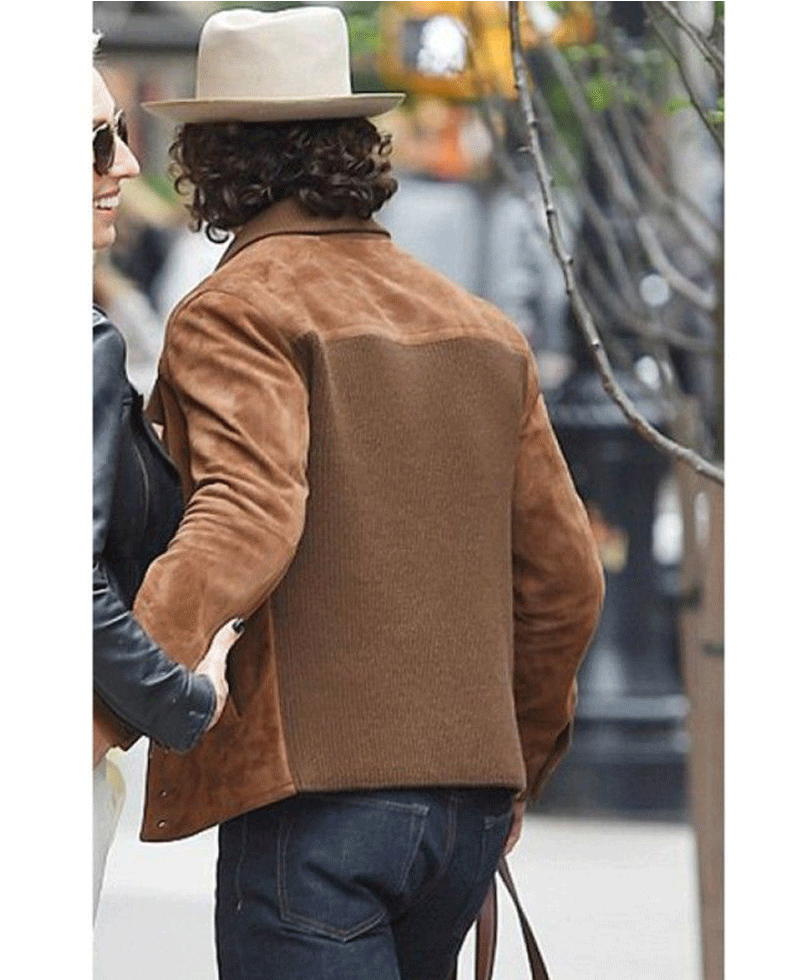 Aaron Taylor Johnson Brown Suede Leather Jacket Aaron Taylor Johnson Brown Suede Leather Jacket - Image 5