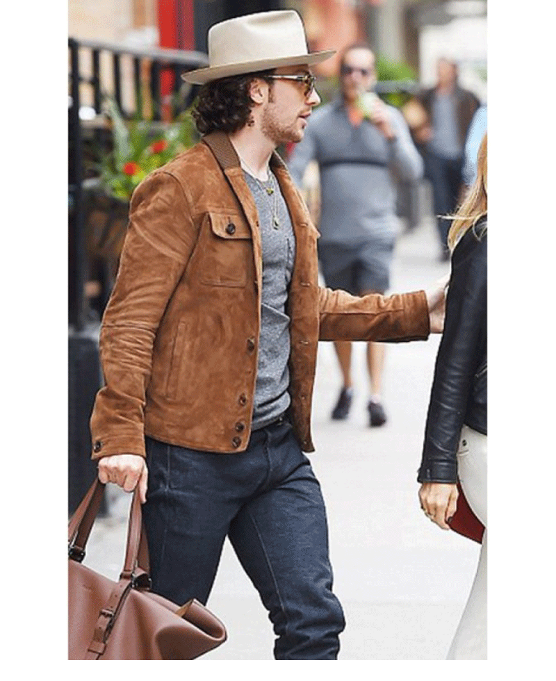 Aaron Taylor Johnson Brown Suede Leather Jacket Aaron Taylor Johnson Brown Suede Leather Jacket - Image 3