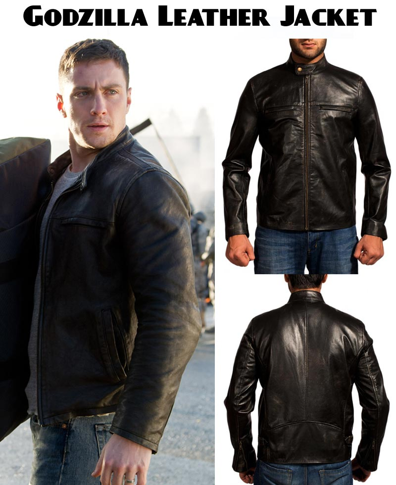 Aaron Taylor Johnson Godzilla Jacket Aaron Taylor Johnson Godzilla Jacket - Image 6