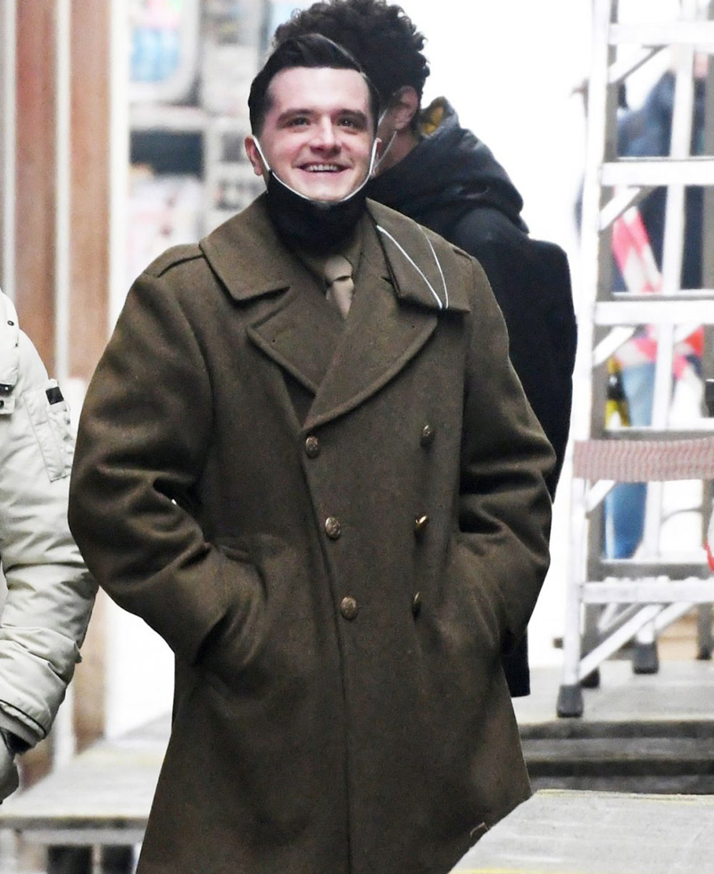 Across The River and Into the Trees Josh Hutcherson Double Breasted Coat Across The River and Into the Trees Josh Hutcherson Double Breasted Coat