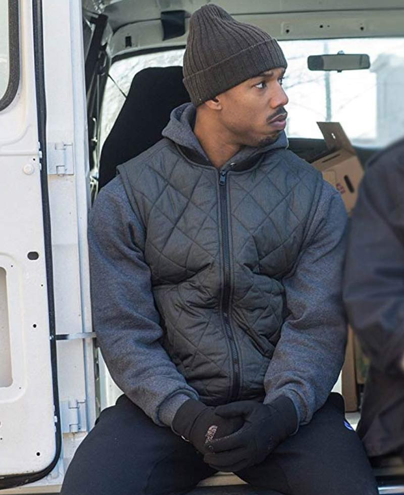 Michael B Jordan Creed Black Vest Michael B Jordan Creed Black Vest - Image 3