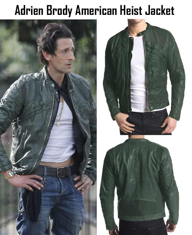 Adrien Brody American Heist Frankie Leather Jacket Adrien Brody American Heist Frankie Leather Jacket - Image 3