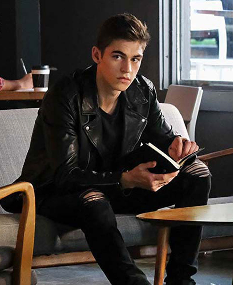 After Movie Hero Fiennes Tiffin Biker Leather Jacket After Movie Hero Fiennes Tiffin Biker Leather Jacket - Image 2