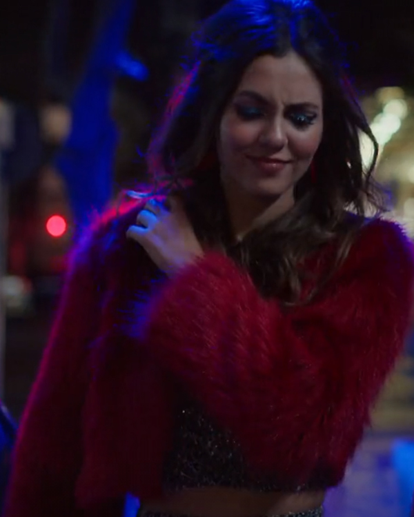 Afterlife of the Party Cassie Red Fur Jacket Afterlife of the Party Cassie Red Fur Jacket - Image 5