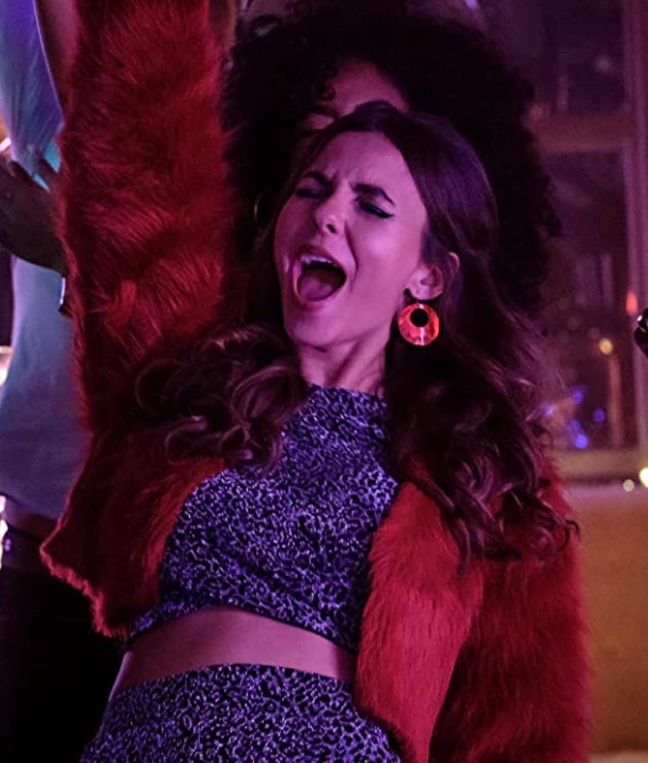 Afterlife of the Party Cassie Red Fur Jacket Afterlife of the Party Cassie Red Fur Jacket - Image 3
