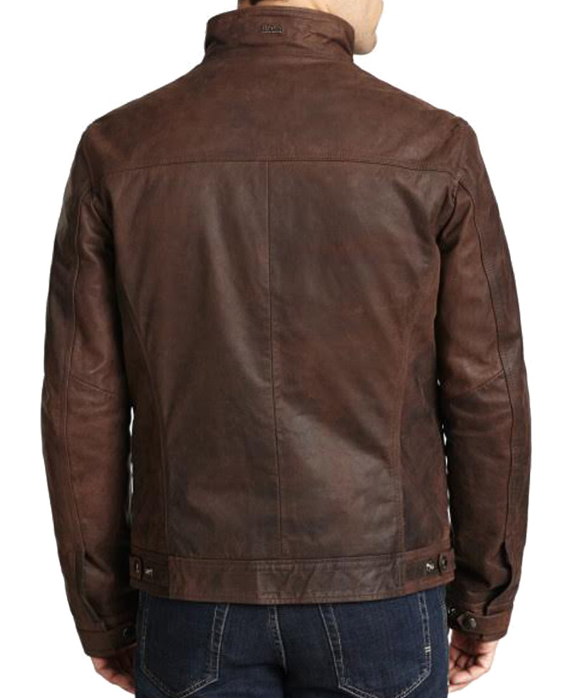 Agents of Shield Grant Ward Brown Leather Jacket Agents of Shield Grant Ward Brown Leather Jacket - Image 2