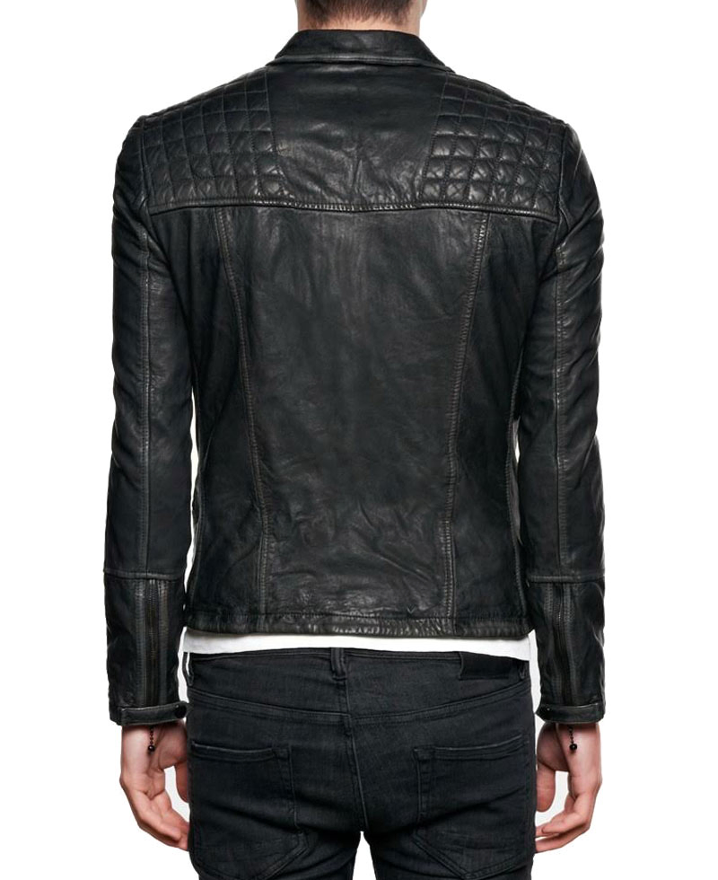Agents of Shield Lance Hunter Black Leather Biker Jacket Agents of Shield Lance Hunter Black Leather Biker Jacket - Image 2