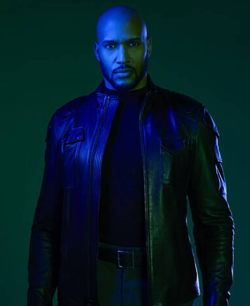 Agents of Shield Missing Pieces Henry Simmons Black Leather Jacket Agents of Shield Missing Pieces Henry Simmons Black Leather Jacket - Image 4