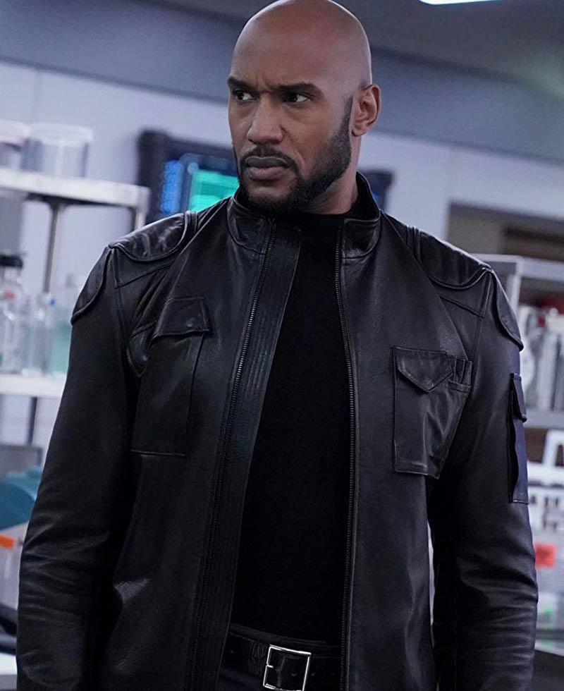 Agents of Shield Missing Pieces Henry Simmons Black Leather Jacket Agents of Shield Missing Pieces Henry Simmons Black Leather Jacket