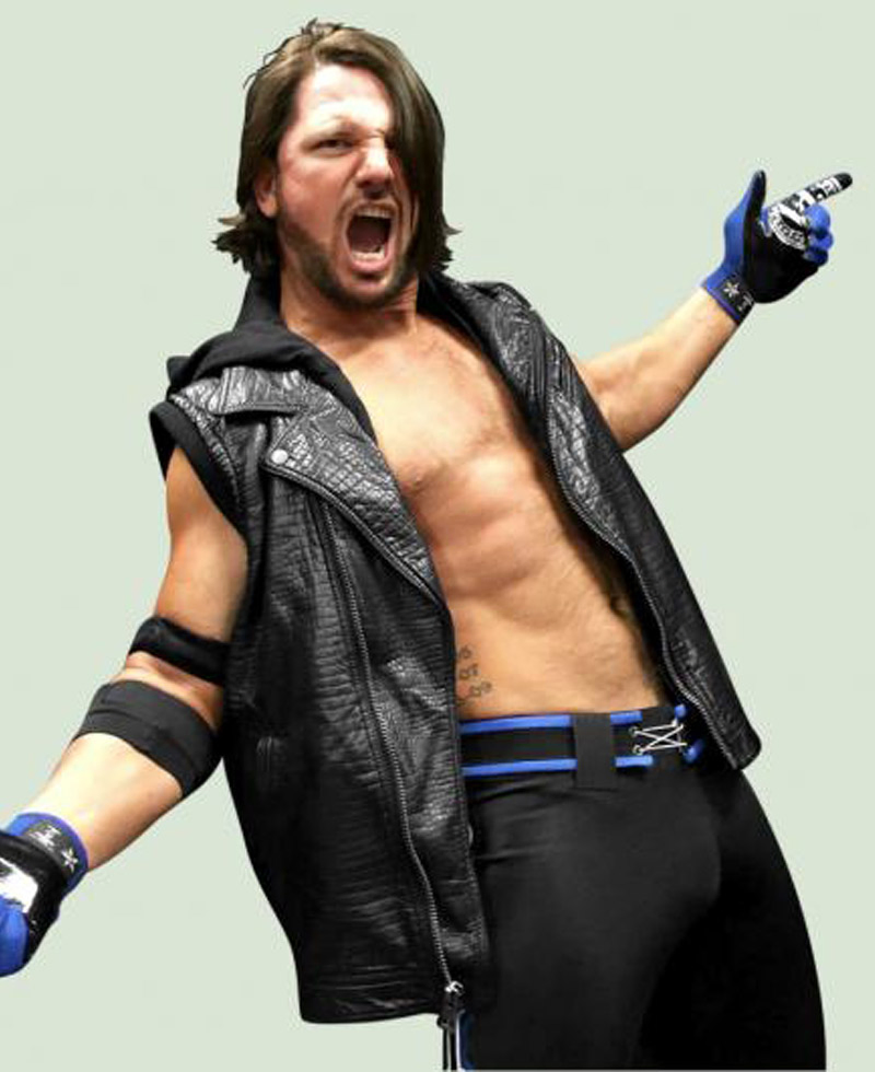 WWE Crocodile Alligator AJ Styles Vest with Hoodie WWE Crocodile Alligator AJ Styles Vest with Hoodie - Image 7