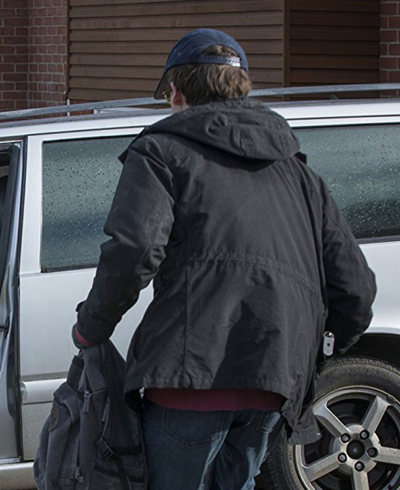 Alex Lawther Black Mirror Jacket with Hoodie Alex Lawther Black Mirror Jacket with Hoodie - Image 2