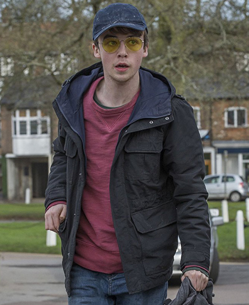 Alex Lawther Black Mirror Jacket with Hoodie Alex Lawther Black Mirror Jacket with Hoodie