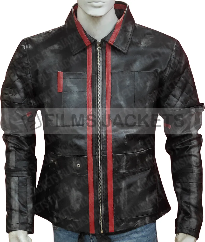 Hugo Alita Battle Angel Biker Leather Jacket Hugo Alita Battle Angel Biker Leather Jacket - Image 2