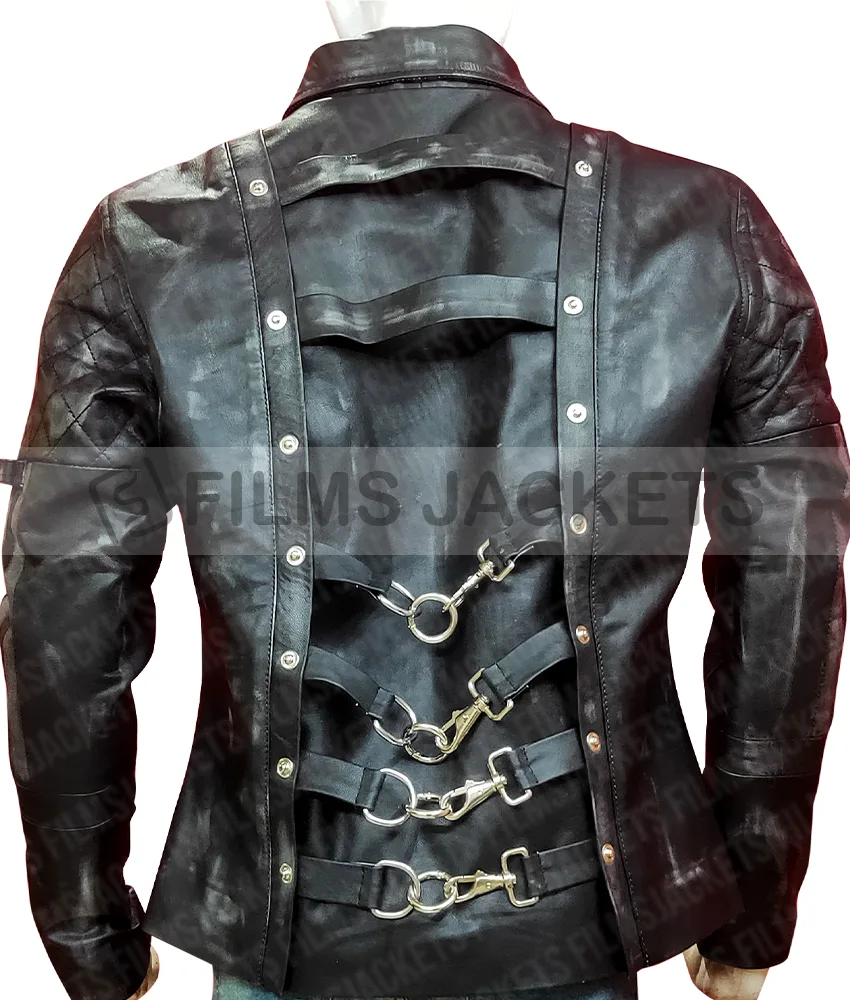 Hugo Alita Battle Angel Biker Leather Jacket Hugo Alita Battle Angel Biker Leather Jacket - Image 3