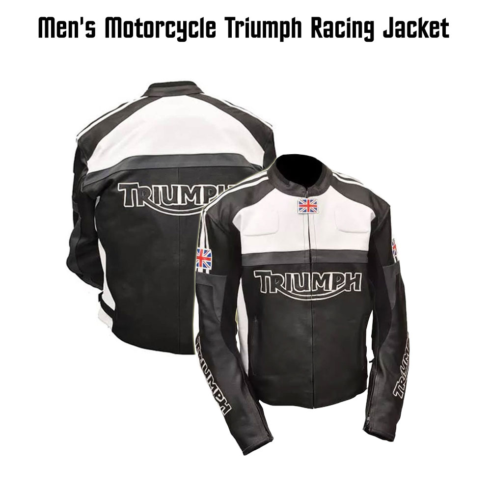 Men's Triumph Bike Racing Jacket triumph leather biker jacket