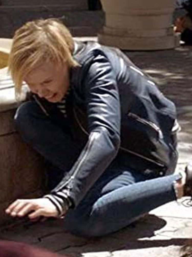 Alison Pill American Horror Story Biker Leather Jacket Alison Pill American Horror Story Biker Leather Jacket - Image 4