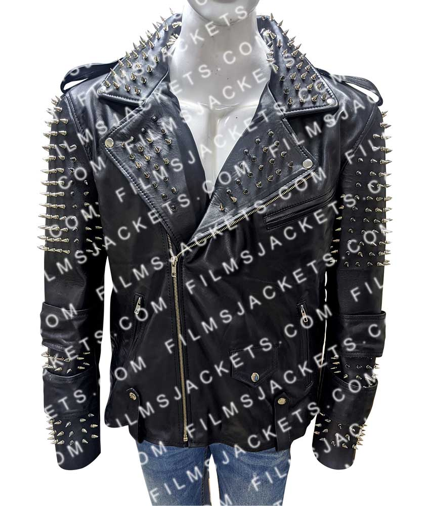 American Satan Andy Biersack Spiked Leather Jacket American Satan Andy Biersack Spiked Leather Jacket - Image 4