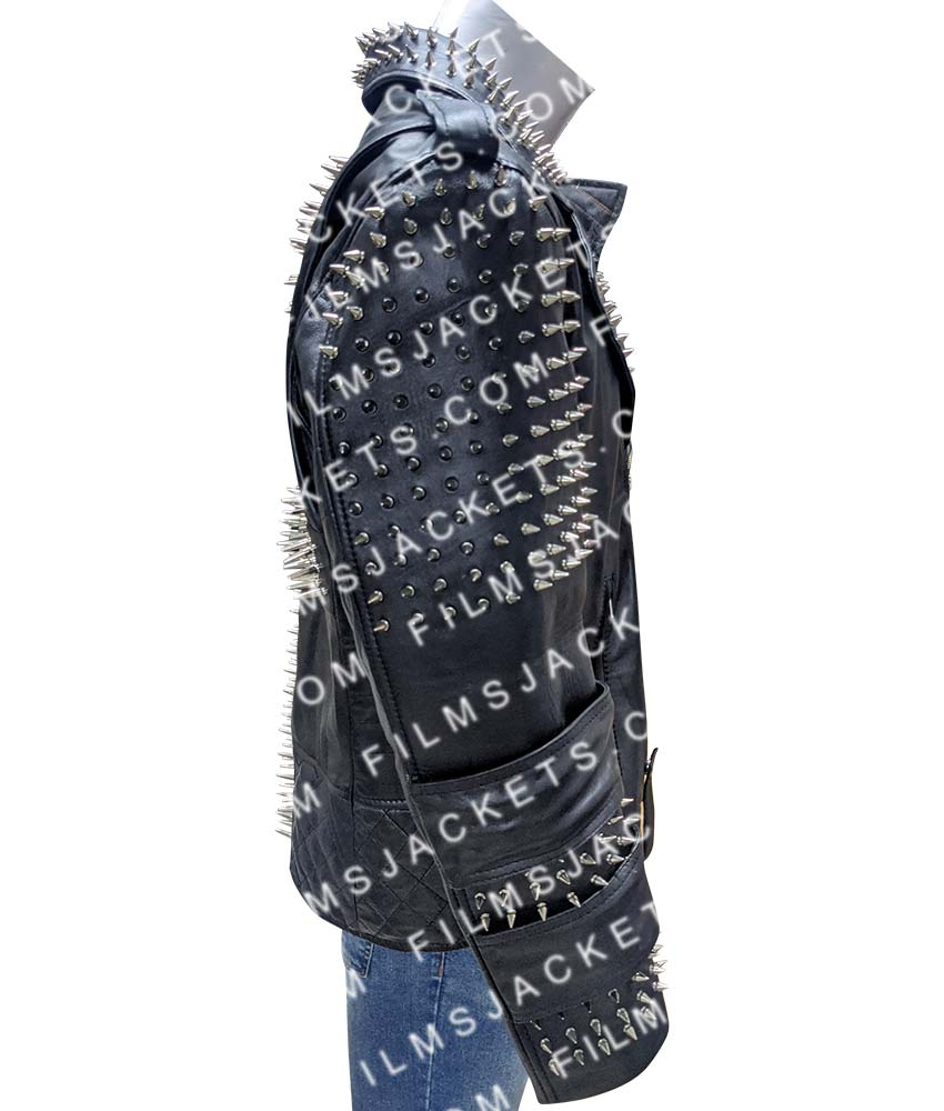American Satan Andy Biersack Spiked Leather Jacket American Satan Andy Biersack Spiked Leather Jacket - Image 6
