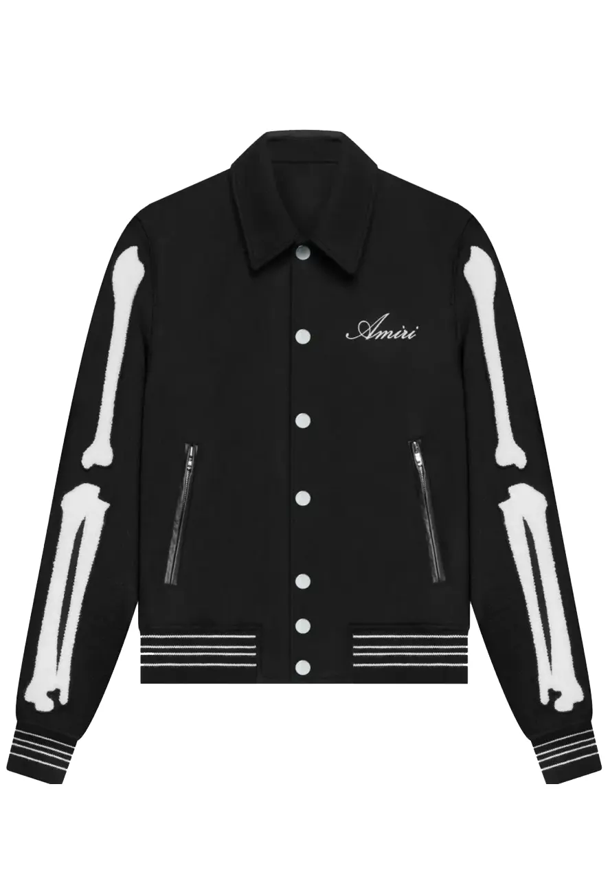 Amiri Bones Letterman Jacket Amiri Bones Letterman Jacket