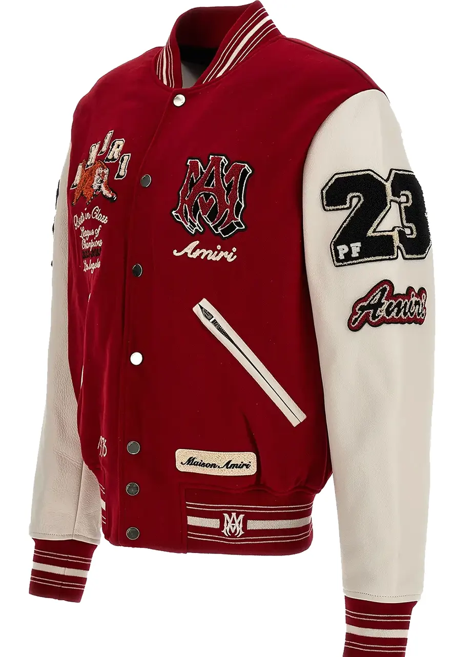 Amiri Red Varsity Jacket Amiri Red Varsity Jacket - Image 3