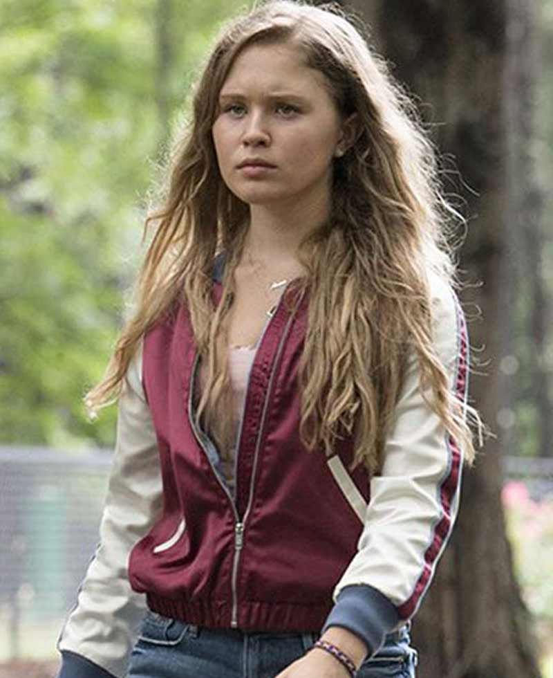 Sharp Objects Eliza Scanlen Varsity Jacket Sharp Objects Eliza Scanlen Varsity Jacket - Image 2