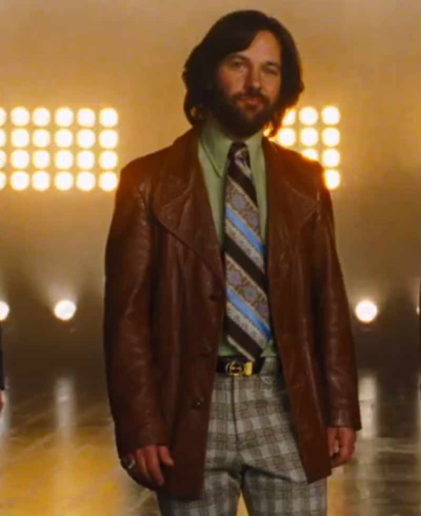 Paul Rudd Anchorman 2 The Legend Continues Leather Blazer